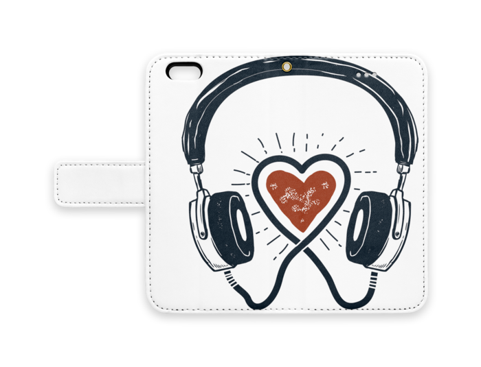 手帳型iPhoneケース - iPhone 6 / 6s - ストラップ穴 あり