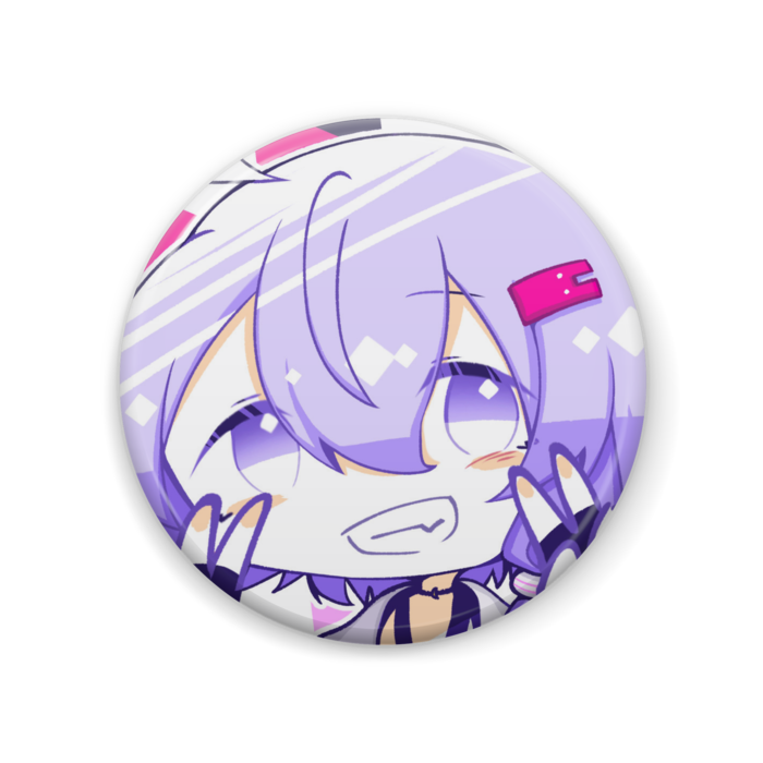 ダブルピースれしゆかさん缶バッジ