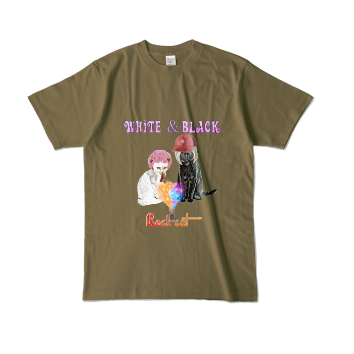 カラーTシャツ - L - オリーブ (濃色)