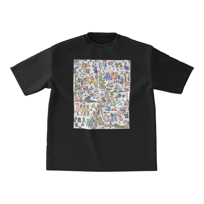 ビッグシルエットTシャツ - M - 印刷大