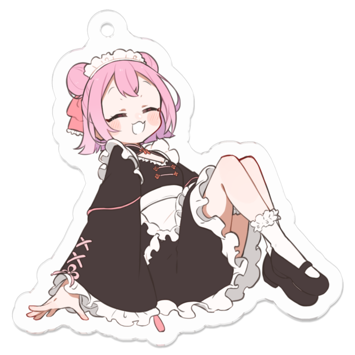 【にこにこ】アクリルキーホルダー - 50 x 50 (mm)