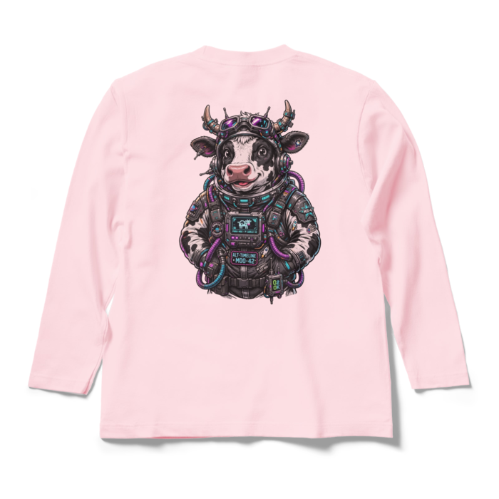 ロングスリーブTシャツ - M - ライトピンク(1)