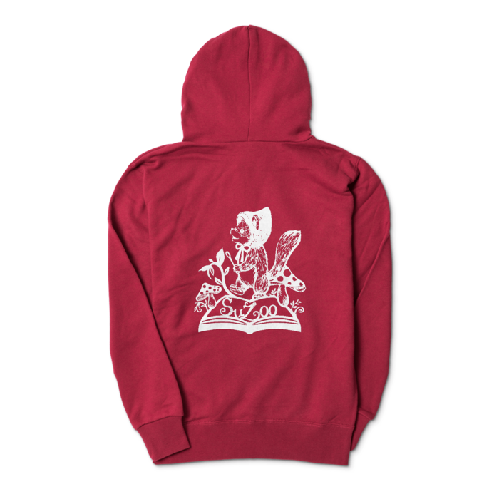 ジップパーカー - S - バーガンディ