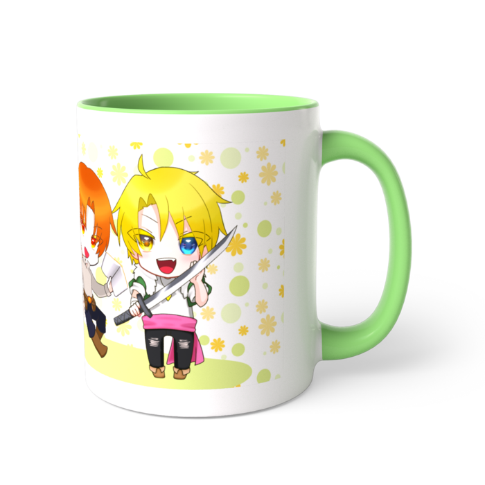 ツートンカラーマグカップ - 直径 8.2cm / 高さ 9.5cm