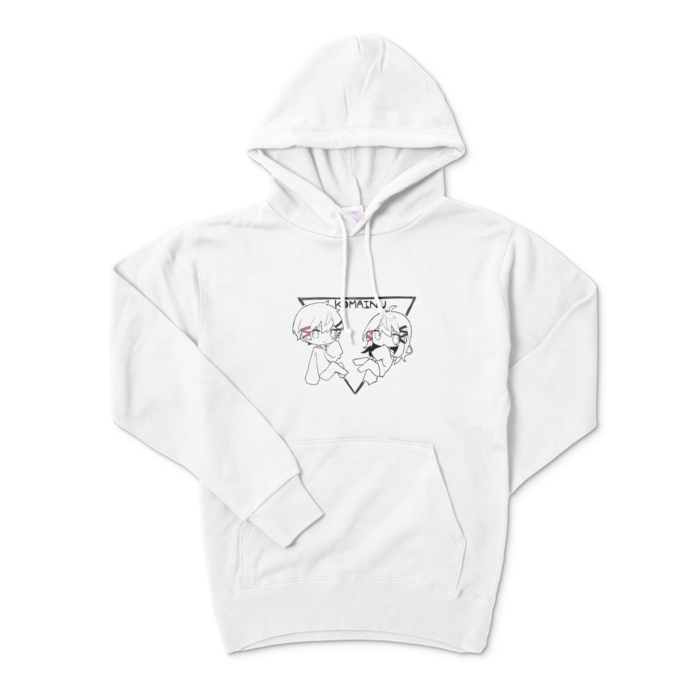 パーカーこまいぬ。 - S - ホワイト