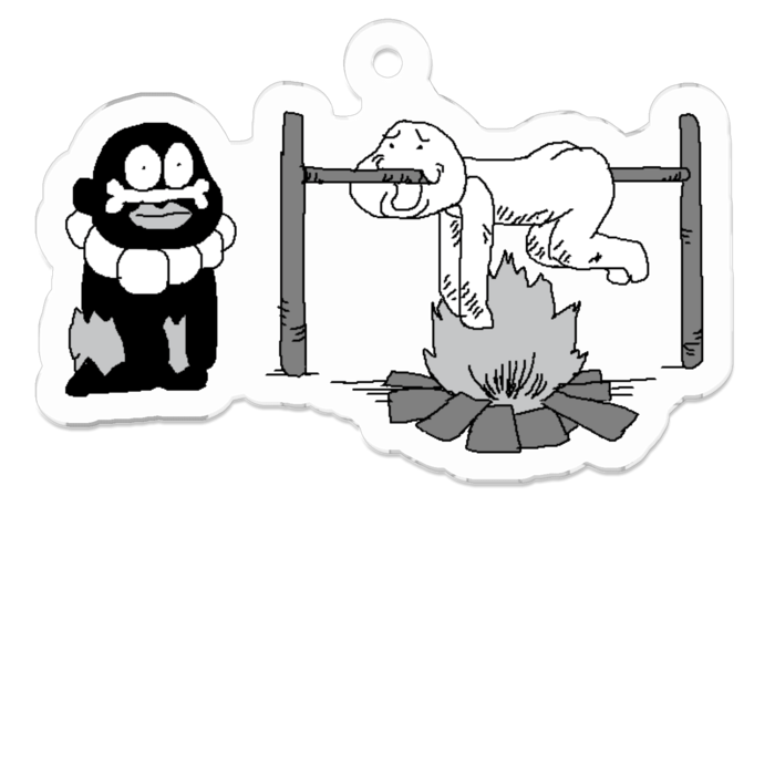 アクリルキーホルダー 野蛮な人食い土人 Surumelock Booth