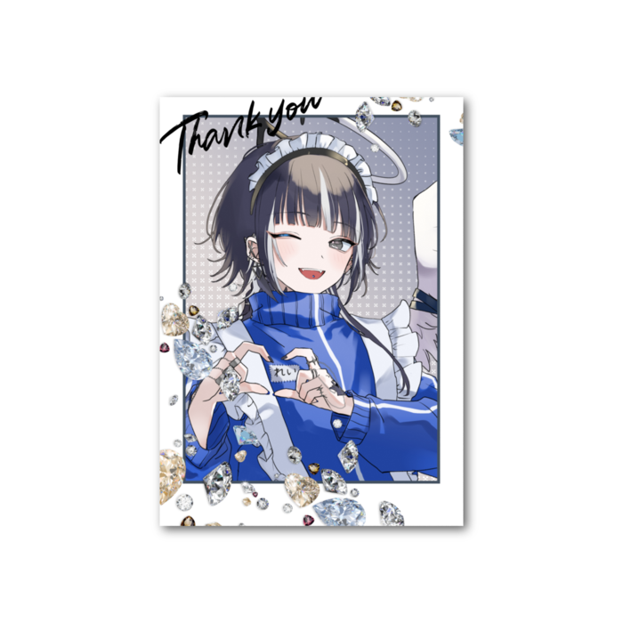 フォト風カード - 縦 - 片面