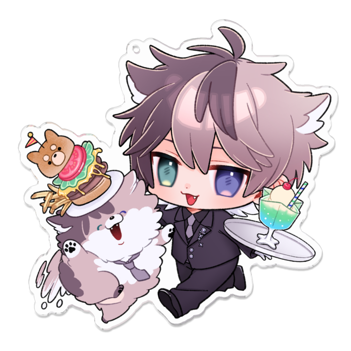 アクリルキーホルダー - 100 x 100 (mm)