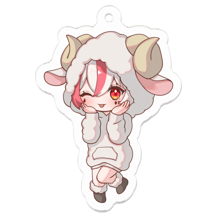 アクリルキーホルダー - 50 x 50 (mm)