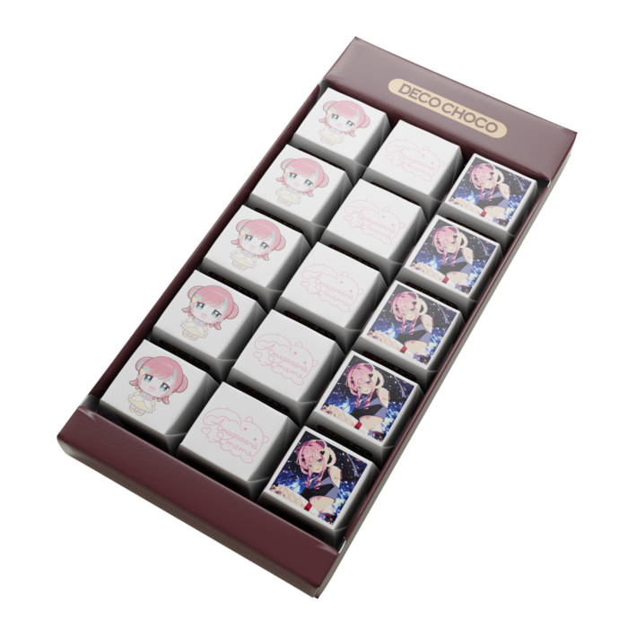 DECOチョコ - 列ごとにデザイン