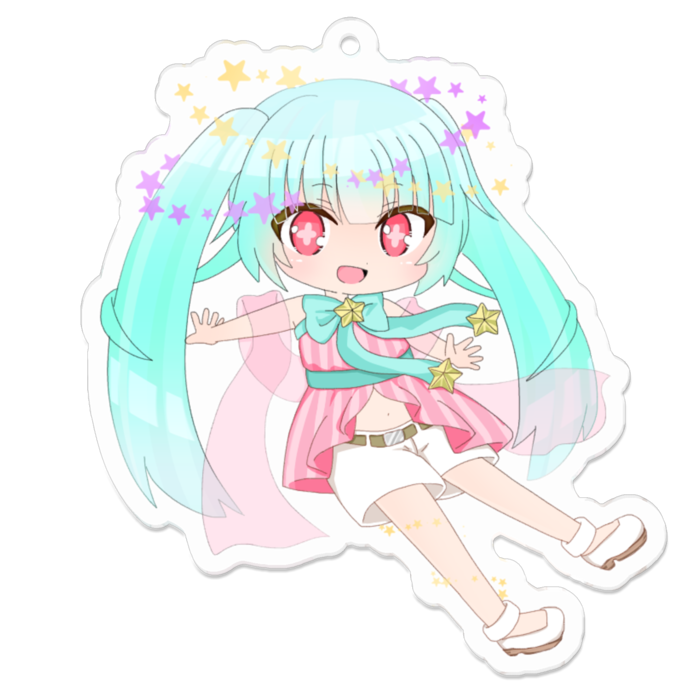 アクリルキーホルダー - 70 x 70 (mm)