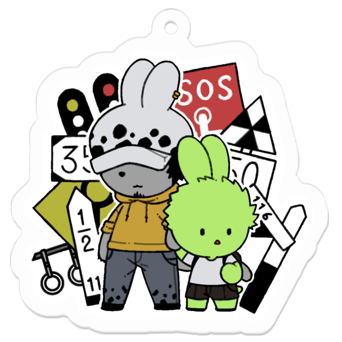 アクリルキーホルダー - 50 x 50 (mm)