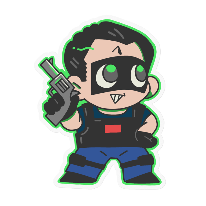 ステッカー - 100 x 100 (mm)