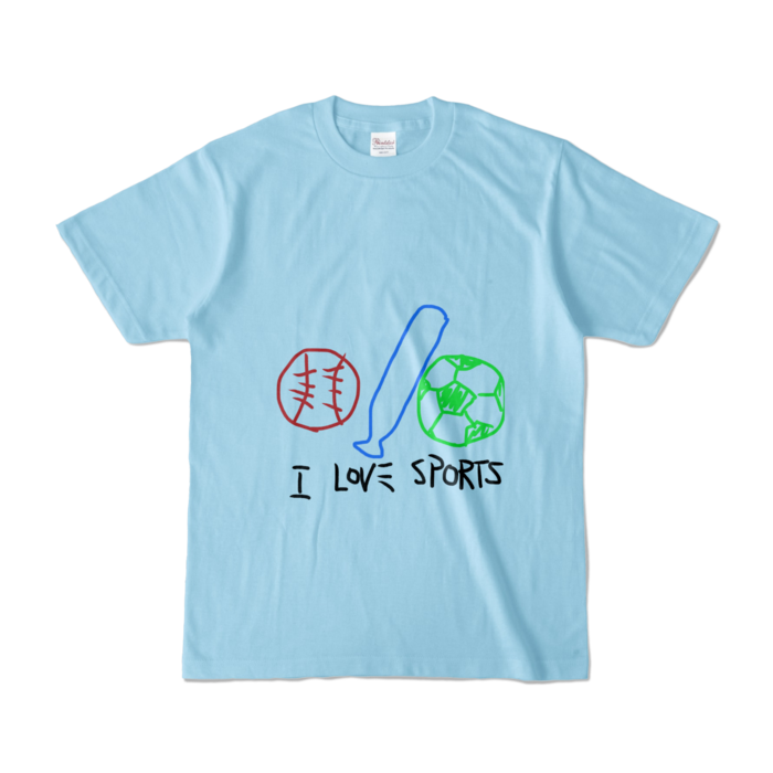 カラーTシャツ - S - ライトブルー (淡色)