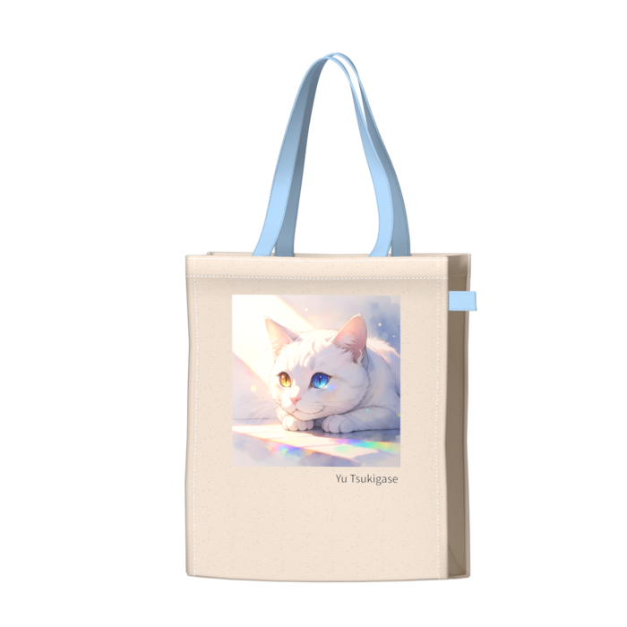 ツートンカラーバッグ - ブルー - W34 × H41 × D14cm