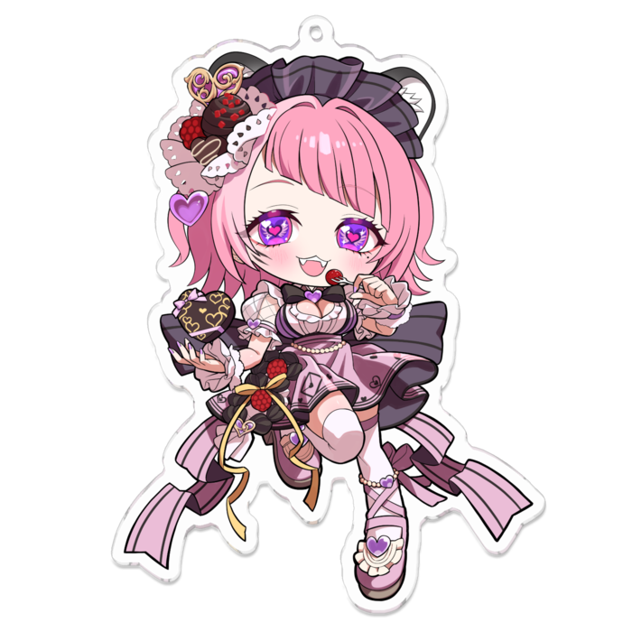 アクリルキーホルダー（コーティング） - 100 x 100 (mm)