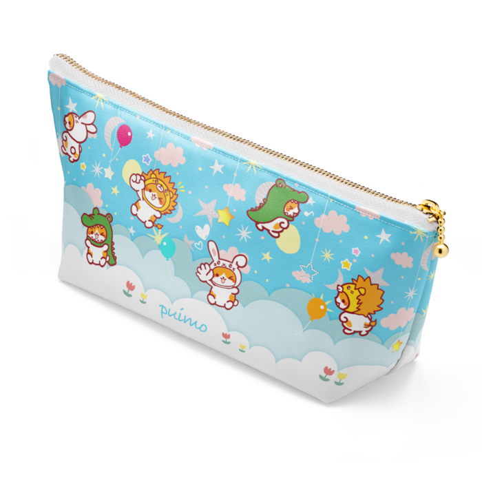 ポーチ - 長さ21.5cm / 高さ10cm - ホワイト