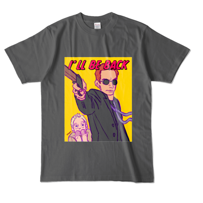 カラーTシャツ - L - チャコール (濃色)