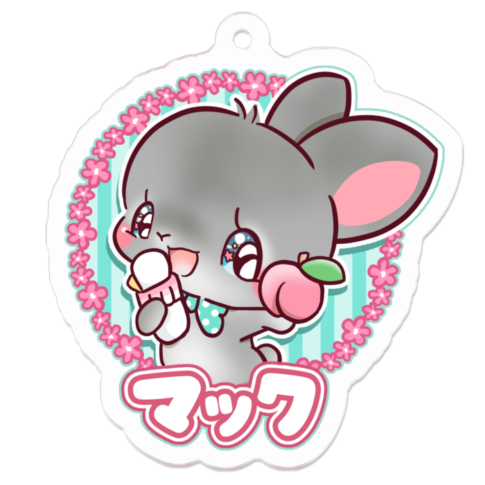 アクリルキーホルダー（コーティング） - 50 x 50 (mm)