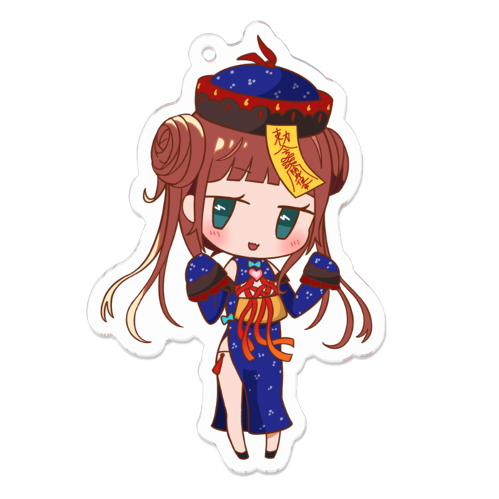 アクリルキーホルダー ちびフィーリリちゃん キョンシー Ocean Breeze Booth