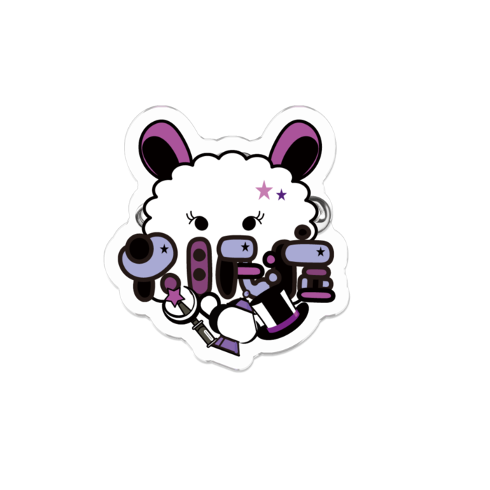 アクリルバッジ - 50 x 50 (mm)