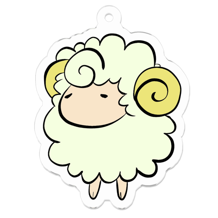 アクリルキーホルダー（コーティング） - 50 x 50 (mm)