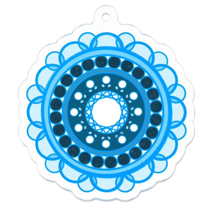 アクリルキーホルダー（コーティング） - 50 x 50 (mm)(3)