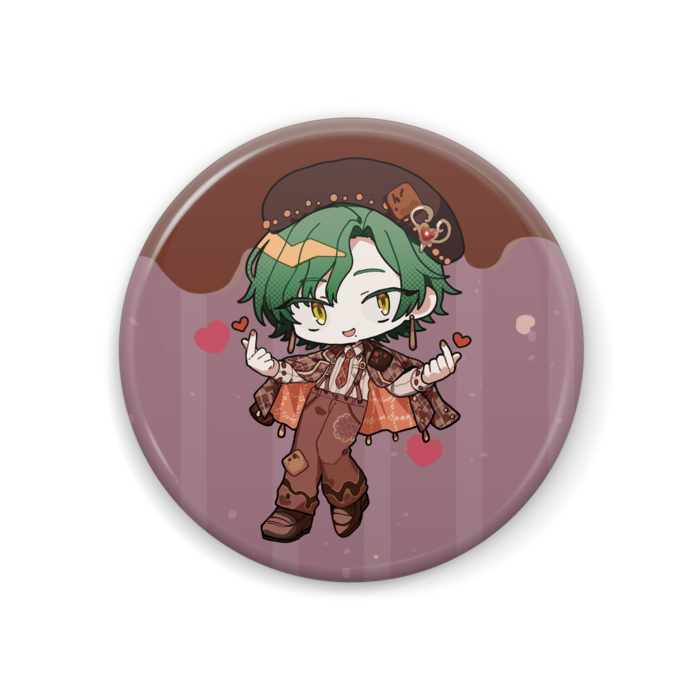 【全身SD メガネなし】缶バッジ - 44mm