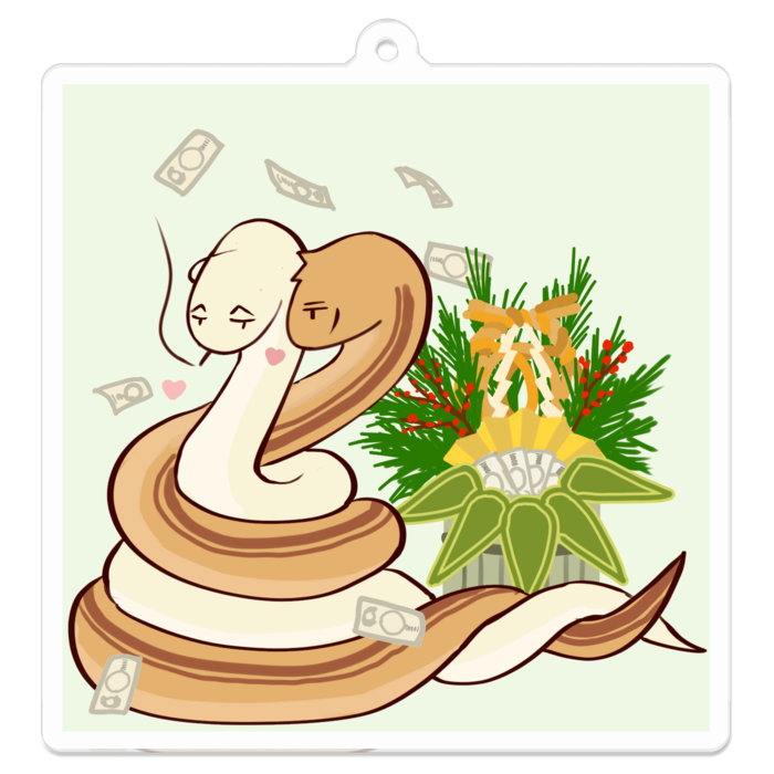 アクリルキーホルダー（コーティング） - 70 x 70 (mm)