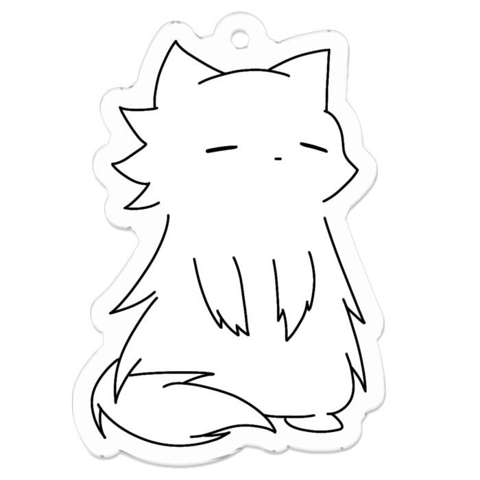 アクリルキーホルダー（コーティング） - 50 x 50 (mm)