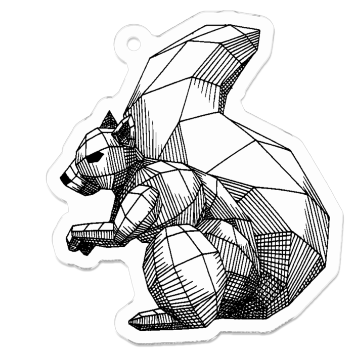 アクリルキーホルダー - 50 x 50 (mm)