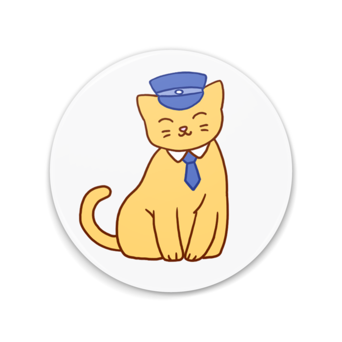 正装ネコさんの缶ミラー ねこねこたいむ Booth 正装ネコさんの缶ミラー ねこねこたいむ Booth