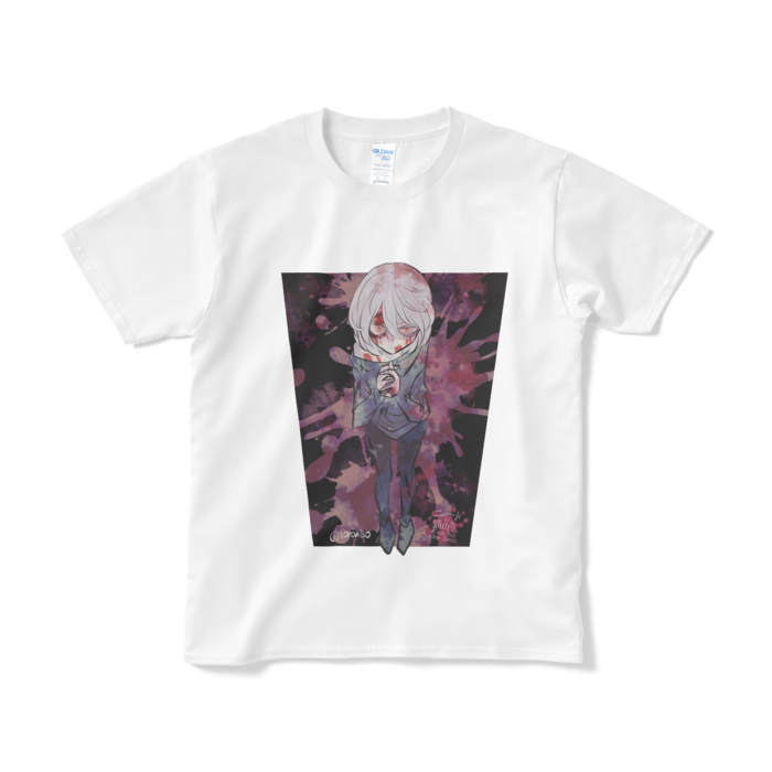 Tシャツ (ゆーり/白&黒)- S - ホワイト
