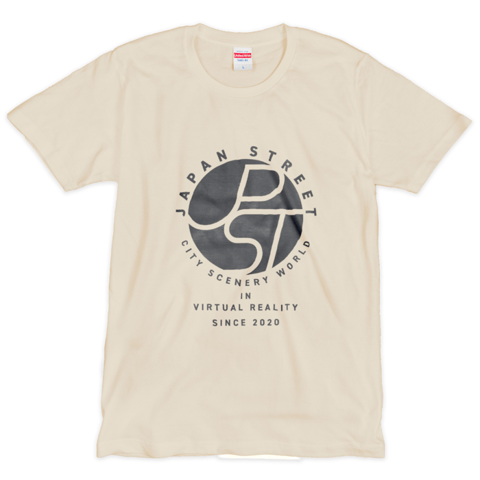 Tシャツ（シルクスクリーン印刷） - L - 1色 - ナチュラル