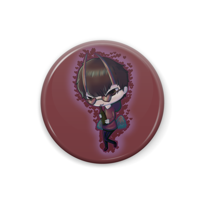 缶バッジ - 25mm　（ハート付き）