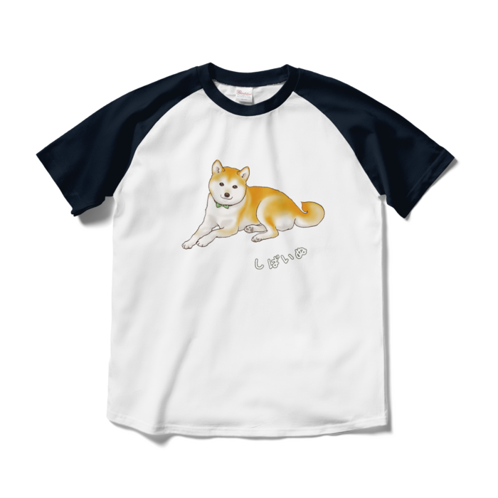 ラグランTシャツ - M - ホワイト×ネイビー / Size M, White & Navy