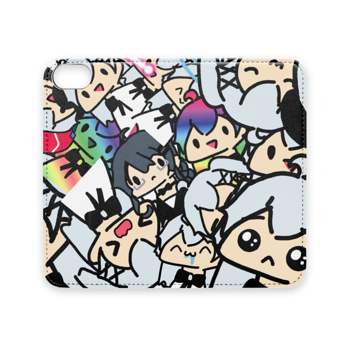 手帳型iPhoneケース（ベルトなし） - iPhone 8 / 7 / SE2 - ストラップ穴 なし