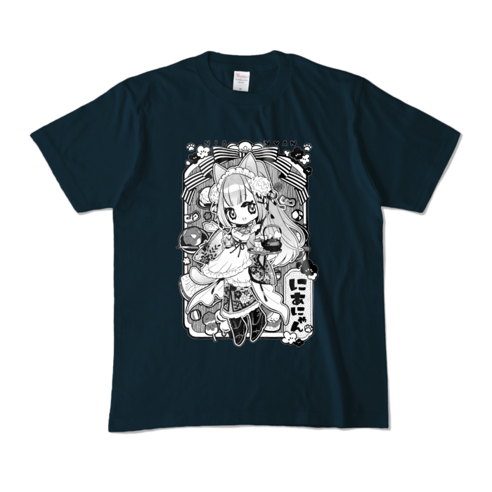 Monochrome T-Shirt - M - Navy