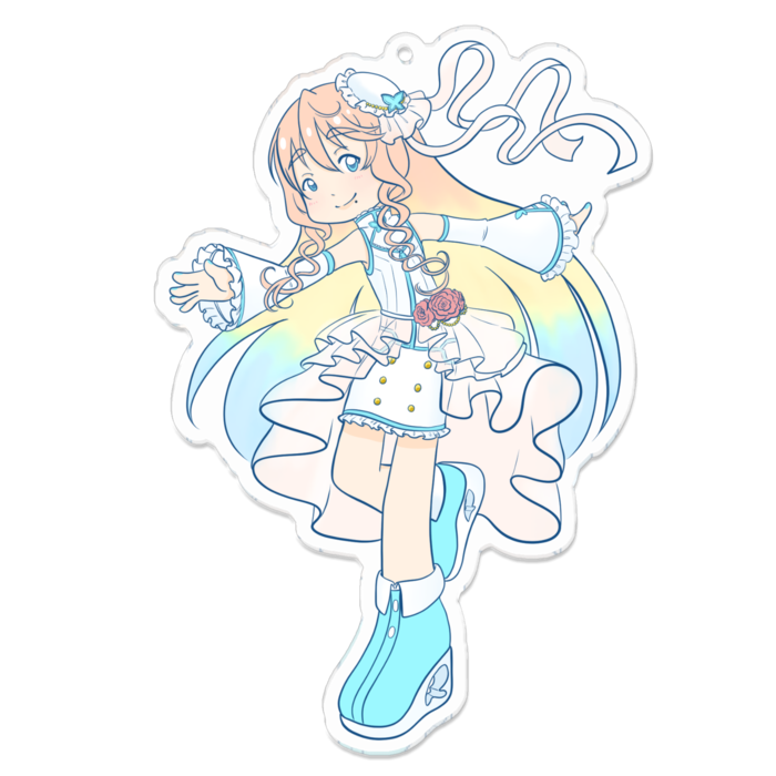 アクリルキーホルダー（コーティング） - 100 x 100 (mm)