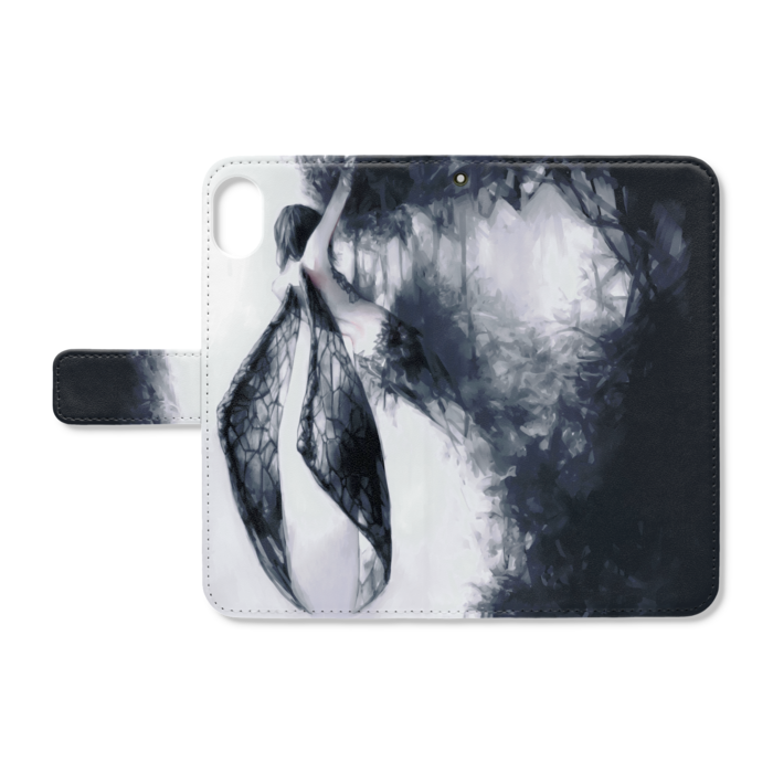 手帳型iPhoneケース - iPhone XR - ストラップ穴 あり