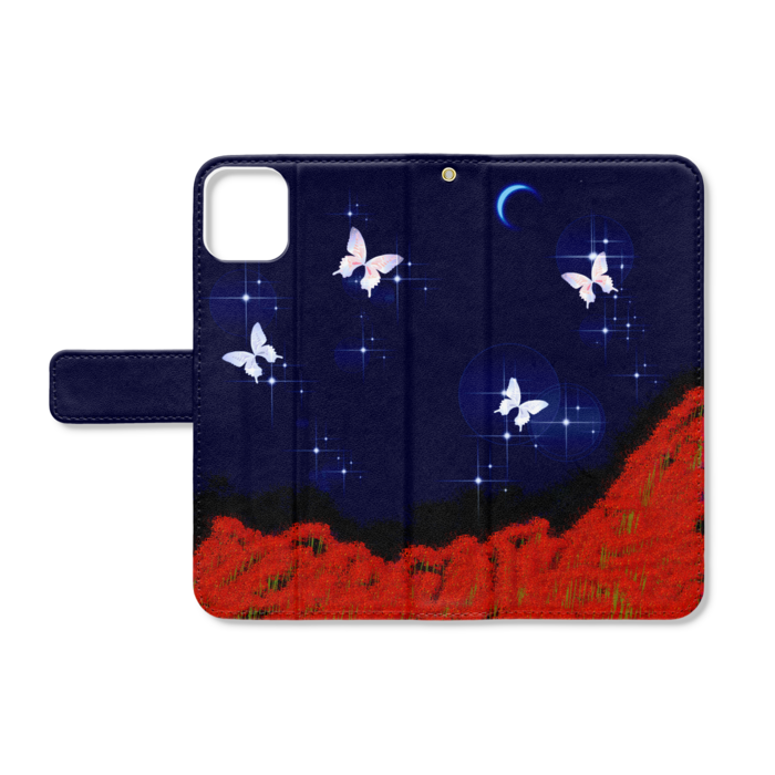 手帳型iPhoneケース - iPhone11ProMax - ストラップ穴 あり