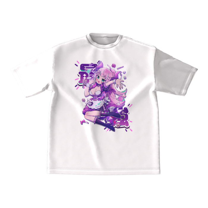 白ビッグシルエットTシャツ - M - 正面(1)