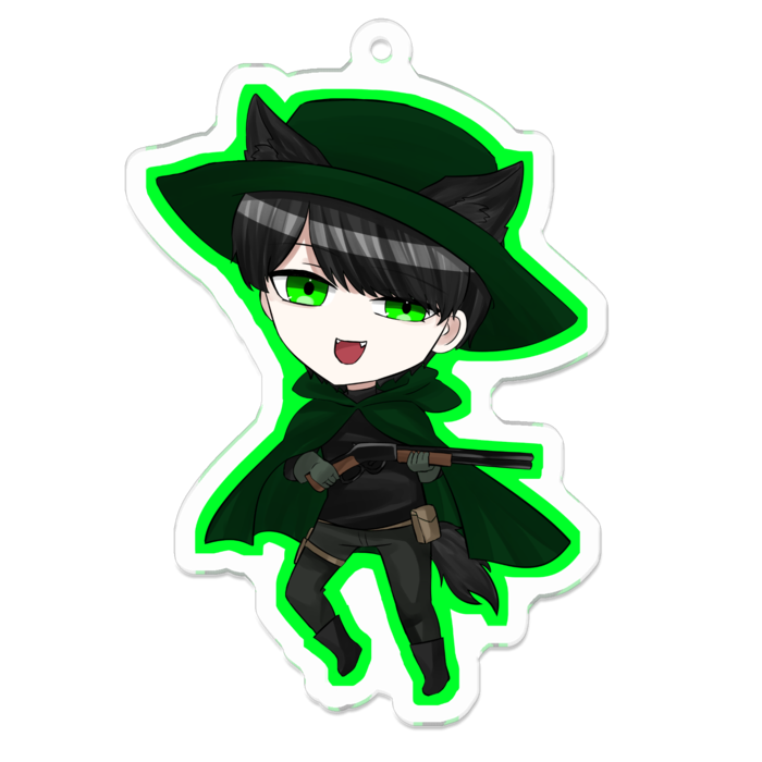 アクリルキーホルダー（コーティング） - 70 x 70 (mm)