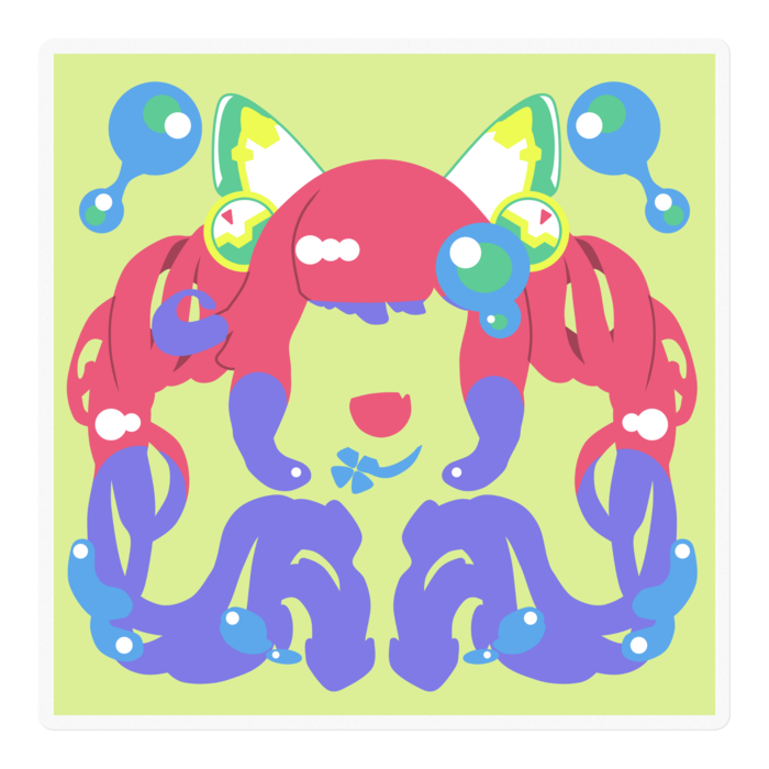ステッカー - 100 x 100 (mm)