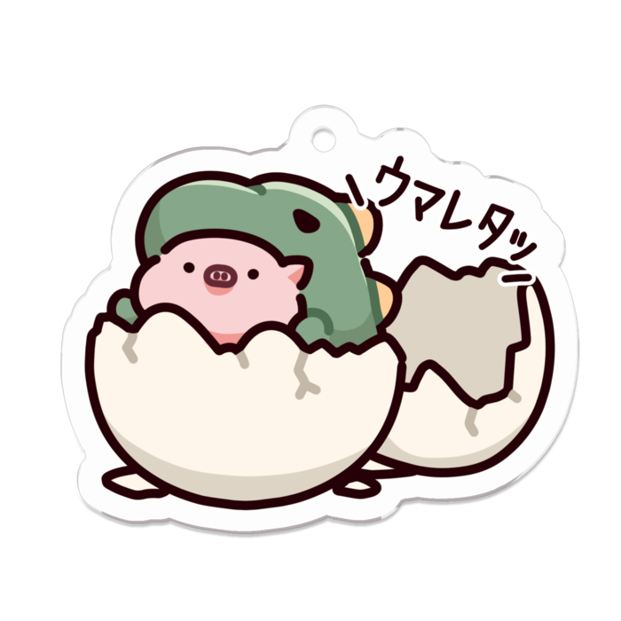 アクリルキーホルダー - 50 x 50 (mm)