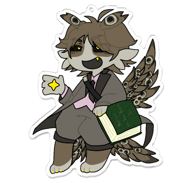 アクリルキーホルダー(裸眼) - 100 x 100 (mm)