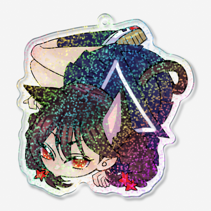 ホログラムアクリルキーホルダー - 70 × 70mm(2)