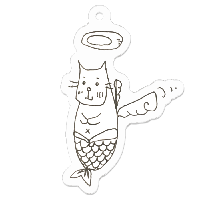 アクリルキーホルダー - 50 x 50 (mm)