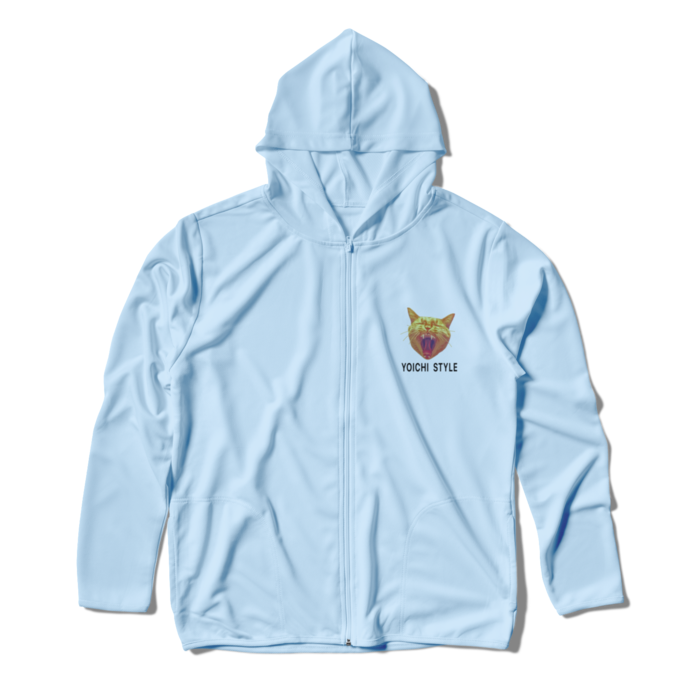 ジップパーカー - L - ライトブルー