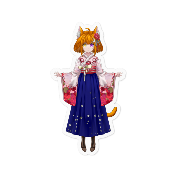 猫宮ゆうか初期衣装ステッカー